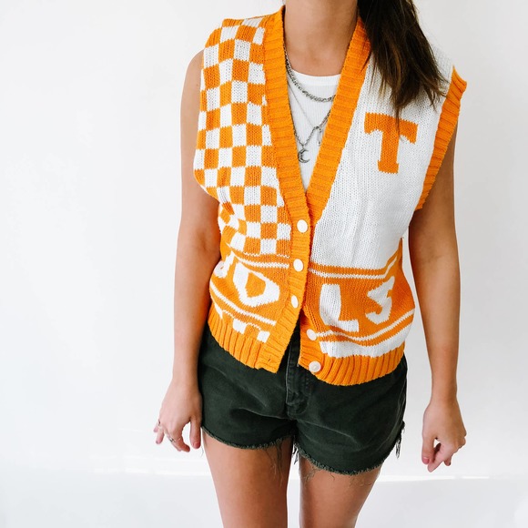 Vintage University Of Tennessee Orange Vest - Picture 5 of 10